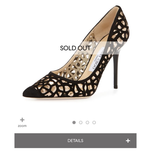 Jimmy Choo Abel Suede Cutout Pumps size 39 - Picture 8 of 8